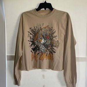 Def Leopard Long Sleeve Tee Size Medium